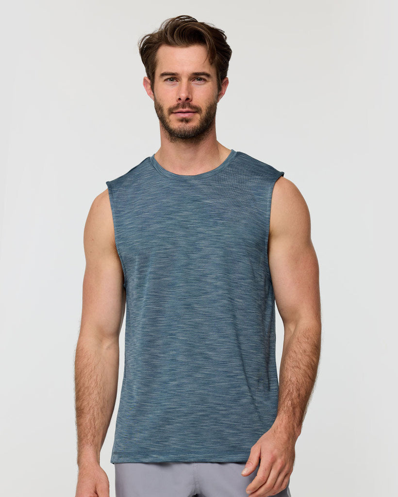 Performance Muscle Tank - Non-Branded-Indigo-Regular-Front--Alex---M