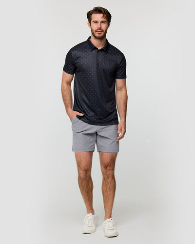 Performance Polo - Non-Branded-Black Dots-Tall-Regular-Full--Model---L