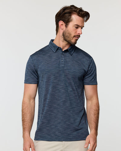 Performance Polo - Non-Branded-Navy-Tall-Regular-Front--Model---L