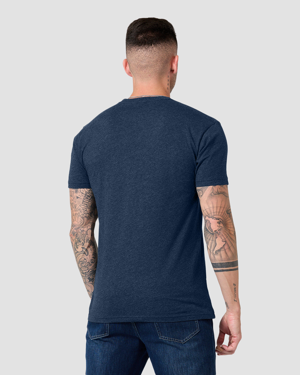 Pocket Tee-Navy-Regular-Back