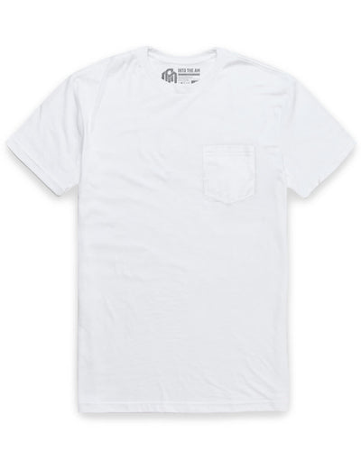 Pocket Tee-White-Regular-Mock