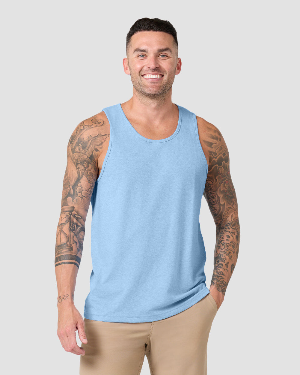 Tank-Heather Columbia Blue-Regular-Front--Model---L