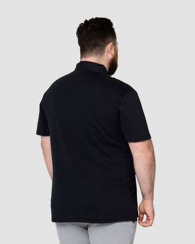 Polo - Non-Branded-Black-Tall-Regular-Back--Model---2XL