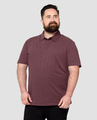 Polo - Non-Branded-Maroon-Front--Ross---2XL-Regular