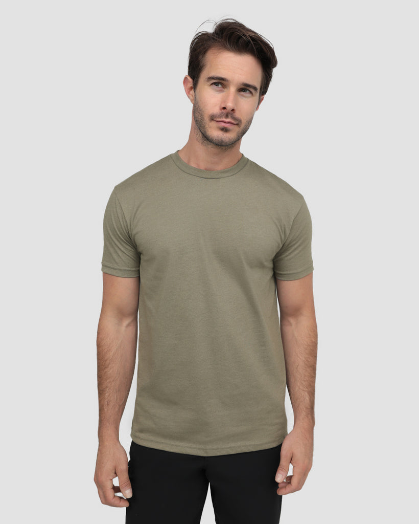 Basic Tee - Non-Branded-Warm Grey-Front--Alex---M