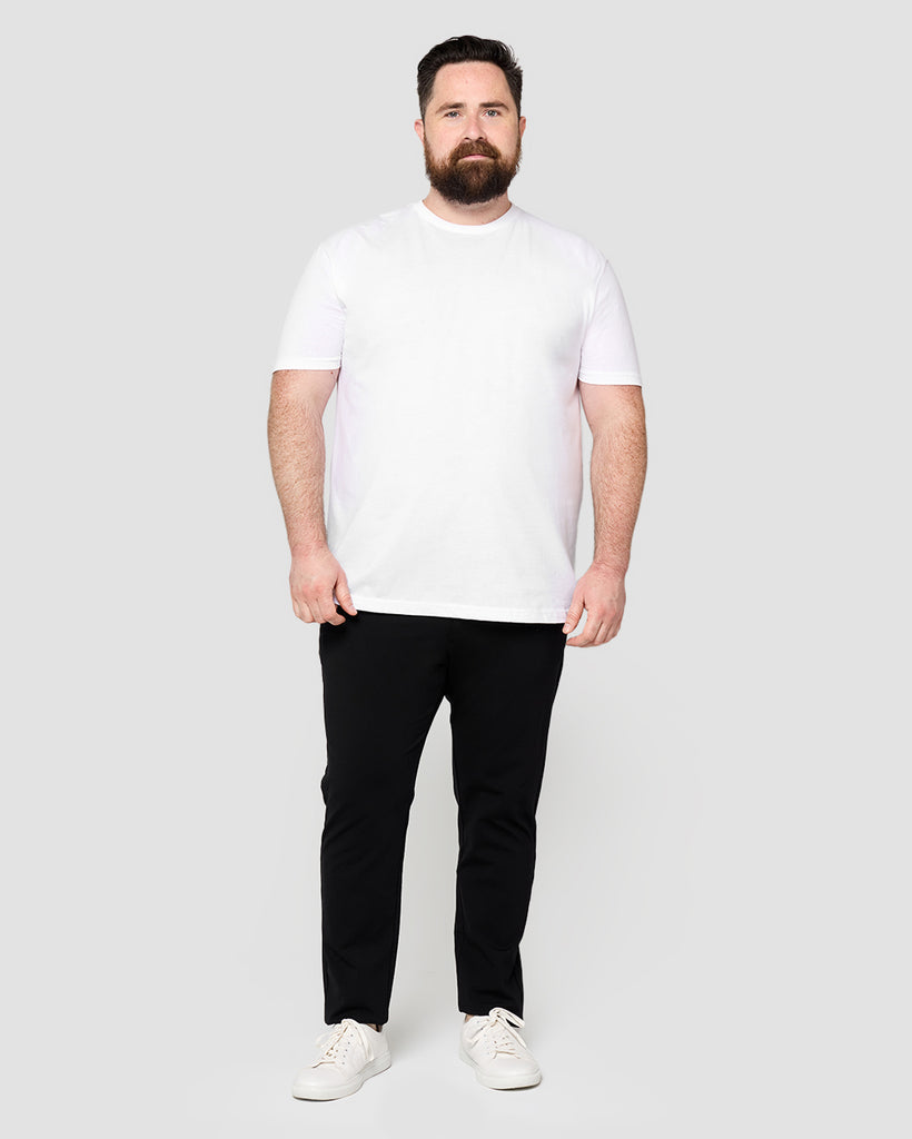 Basic Tee - Non-Branded-White-Full--Ross---2XL