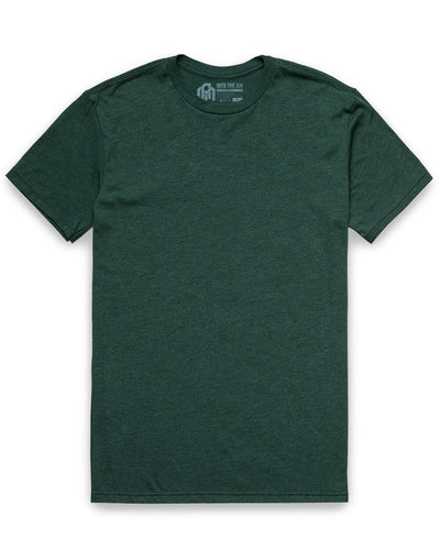 Basic Tee - Non-Branded-Forest Green-Reg-Regular-Mock--Model---M