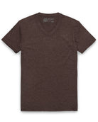 V-Neck Tee - Non-Branded-Brown-Reg-Regular-Mock--Model---L