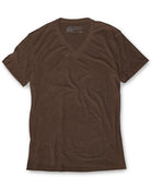 V-Neck Tee - Non-Branded-Brown-Regular-Mock--Model---L