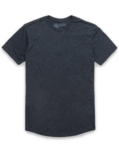 Curved Hem Tee-Charcoal-Regular-Mock--Model---L