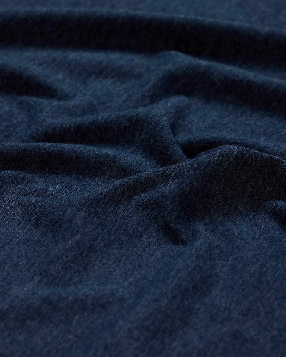 Curved Hem Tee-Navy-Regular-Detail--Model---L