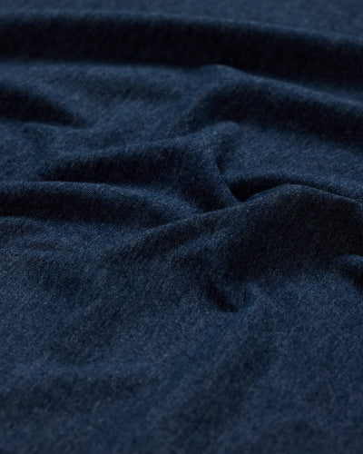 Curved Hem Tee-Navy-Regular-Detail--Model---L
