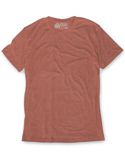 Basic Tee - Non-Branded-Regular-Heather Redwood-Mock--Tom---M