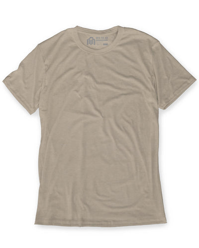 Basic Tee - Non-Branded-Regular-Heather Tan-Mock--Tom---M