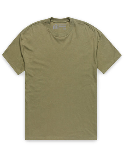 Heavyweight Tee-Light Olive-Mock--Alex---M