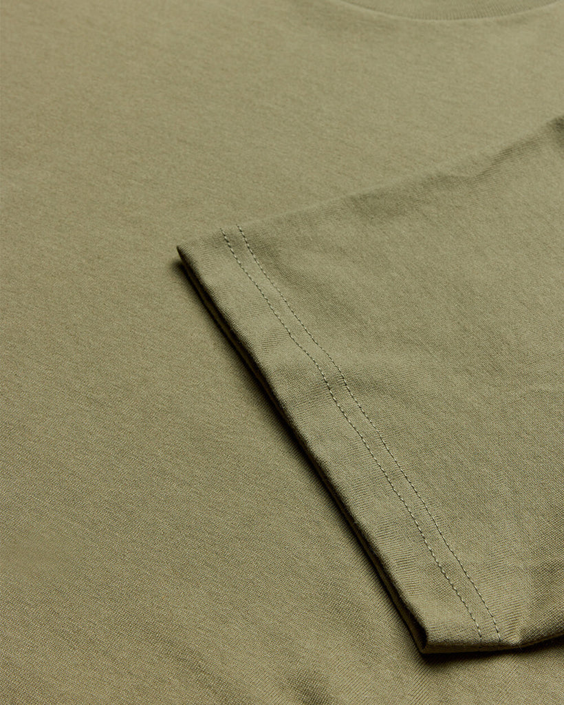 Heavyweight Tee-Light Olive-Detail2--Alex---M