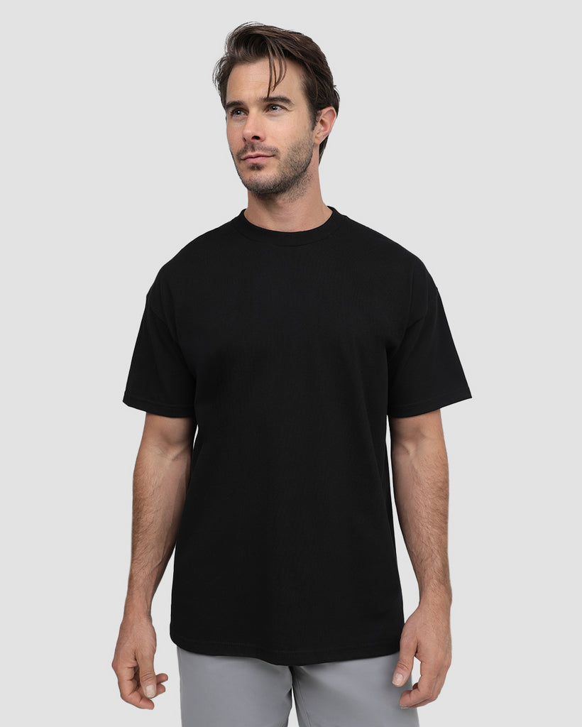 Heavyweight Tee-Black-Front--Alex---M