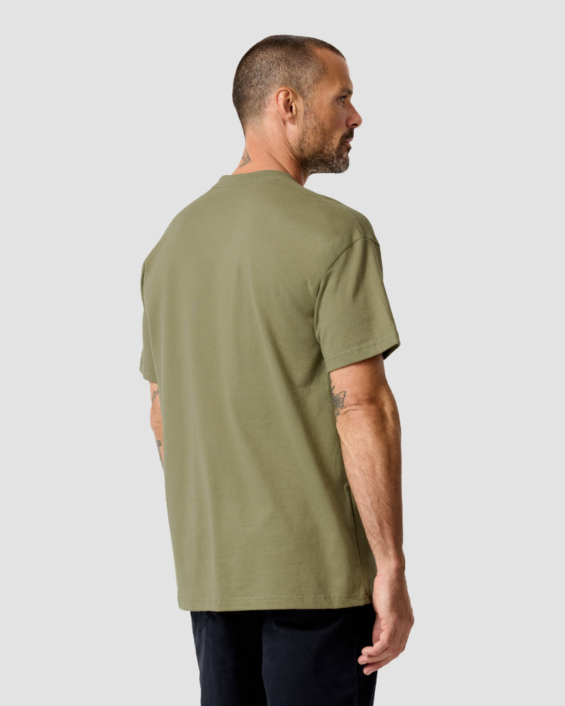 Heavyweight Tee-Light Olive-Back--Zac---L