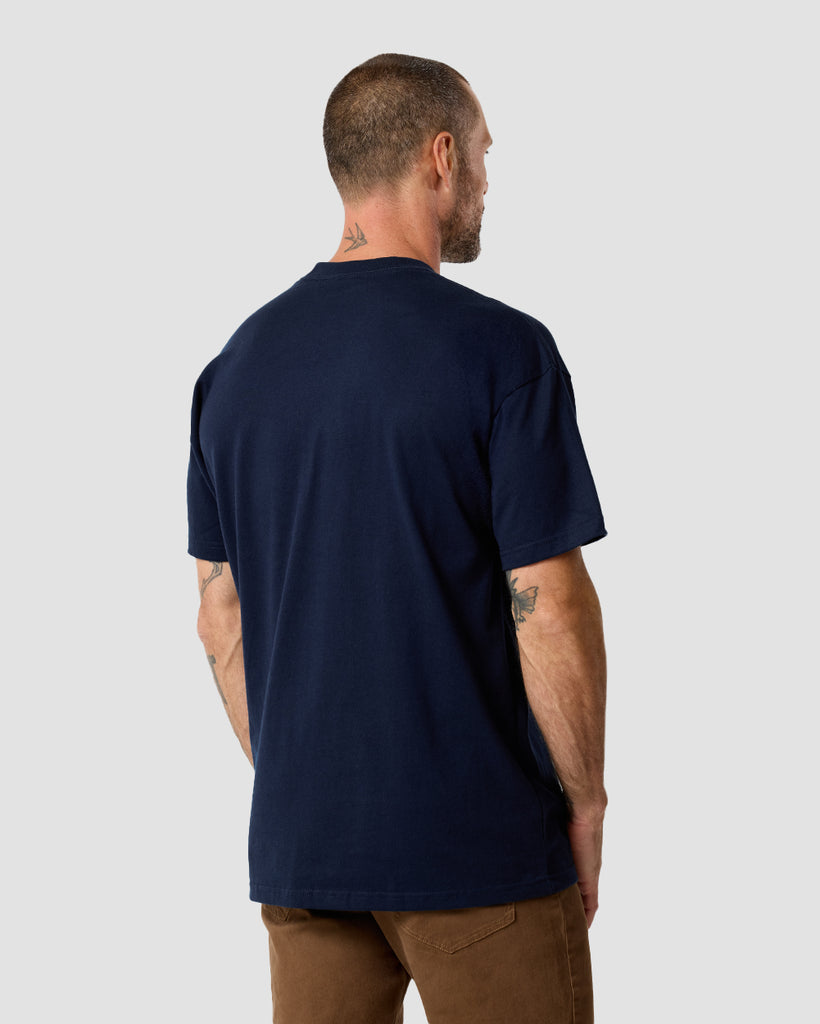 Heavyweight Tee-Navy-Back--Zac---L