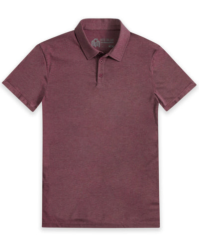 Polo - Non-Branded-Maroon-Front-Regular