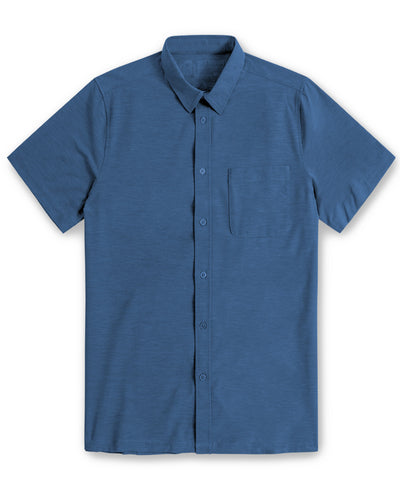 Button Up - Non-Branded-Cool Blue-Front