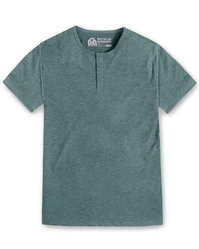 Henley Tee - Non-Branded-Indigo-Front