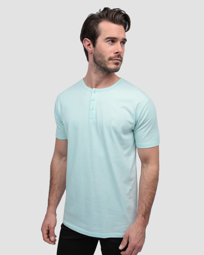 Henley Tee - Non-Branded-Light Blue-Regular-Front--Alex---M