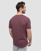 Henley Tee - Non-Branded-Maroon-Regular-Back--Alex---M