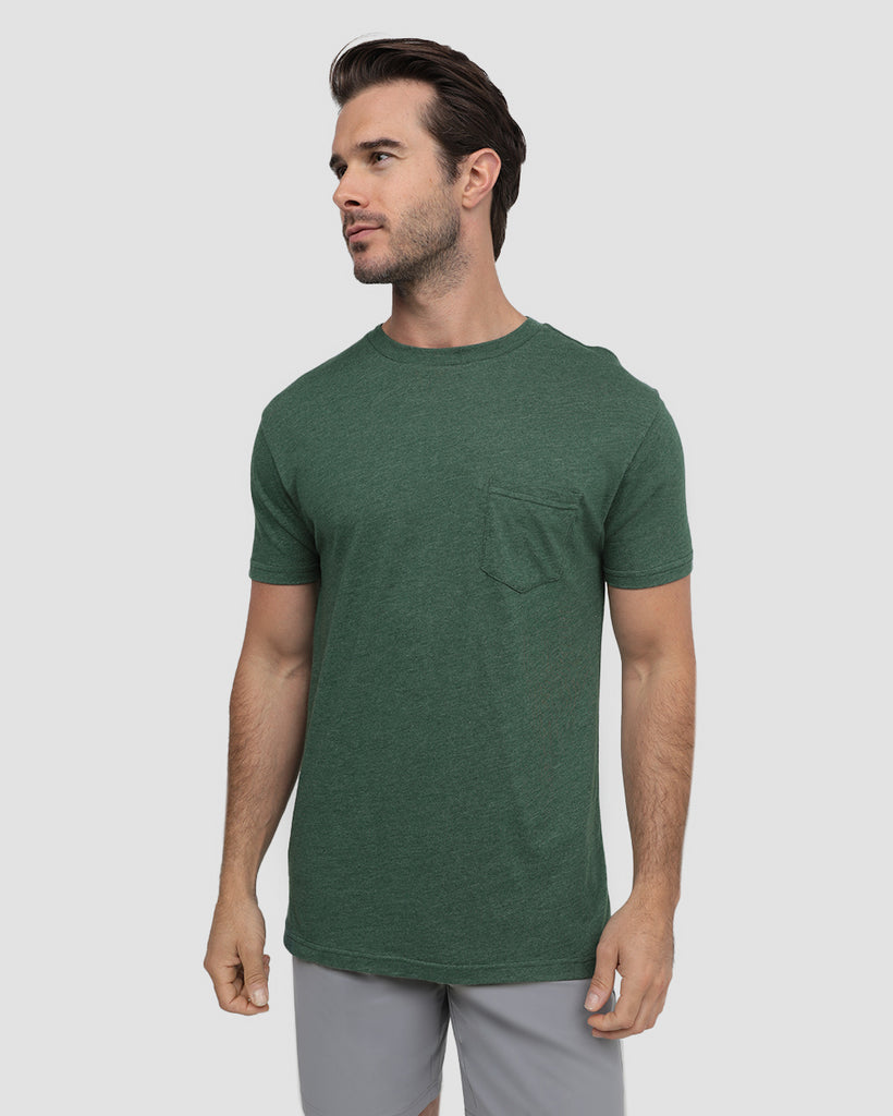 Pocket Tee-Forest Green-Front--Alex---M