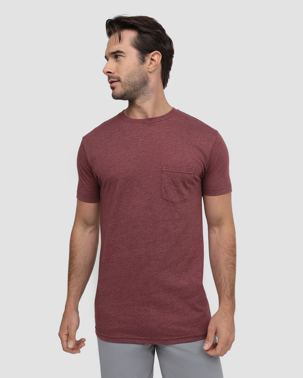 Pocket Tee-Maroon-Front--Alex---M