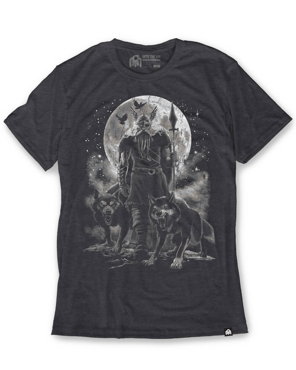 Nordic Howl Tee-Charcoal-Regular-Mock--Model---L