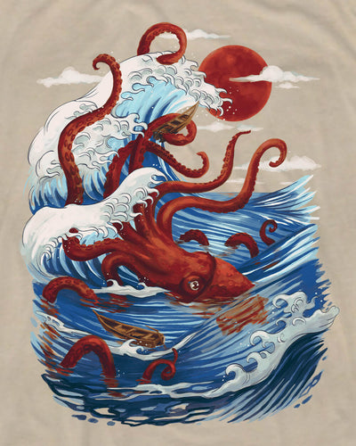 Ocean Wrath Tee-Cream-Regular-Swatch--Model---L