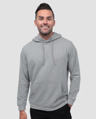 Pullover Hoodie (Classic Pocket) - Non-Branded-Grey-Regular-Front--Model---L