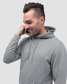 Pullover Hoodie (Classic Pocket) - Non-Branded-Grey-Regular-Lifestyle--Model---L