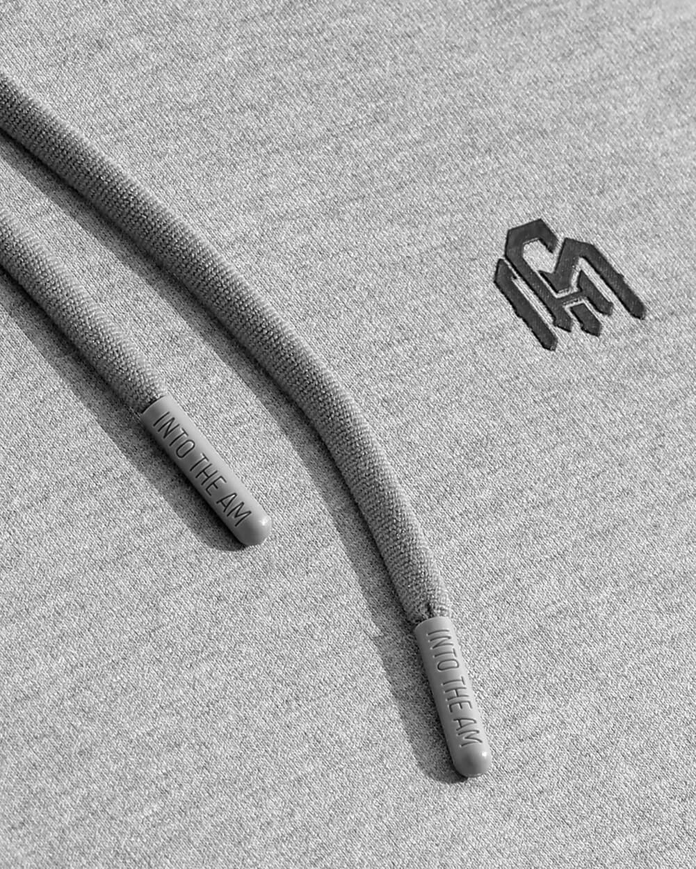 Pullover Hoodie (Classic Pocket) - Non-Branded-Grey-Regular-Detail2--Model---L
