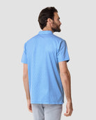 Pursuit Performance Polo-Columbia Blue Cubes-Reg-Regular-Back--Model---L