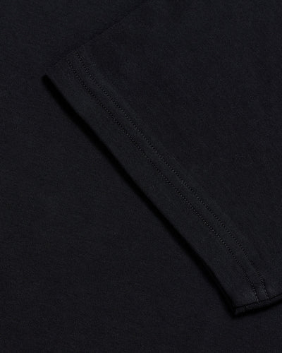 Pima Cotton Tee-Black-Regular-Detail--Model---L
