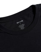Pima Cotton Tee-Black-Regular-Detail--Model---L