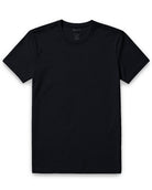 Pima Cotton Tee-Black-Regular-Mock--Model---L
