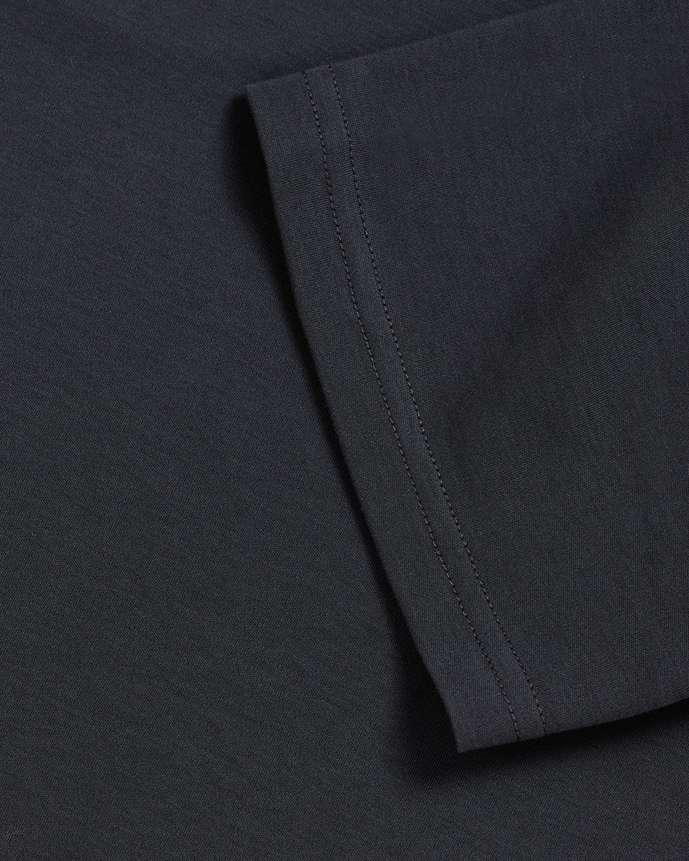 Pima Cotton Tee-Charcoal-Regular-Detail--Model---L