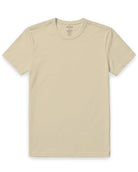 Pima Cotton Tee-Cream-Regular-Mock--Model