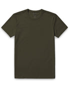 Pima Cotton Tee-Midnight Olive-Regular-Mock--Model