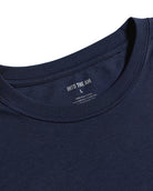 Pima Cotton Tee-Navy-Regular-Front--Model---L