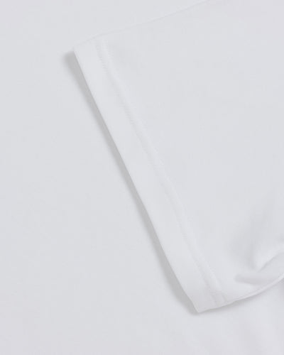 Pima Cotton Tee-White-Regular-Detail--Model---L
