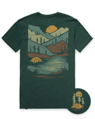 Pinehaven Tee-Heather Forest-Regular-Mock--Model---L