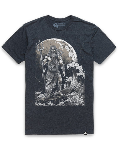 Poseidon Surge Tee-Charcoal-Regular-Mock--Model---L