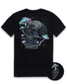 Psychedelic Decay Tee-Black-Regular-Mock--Model---L
