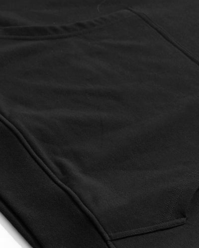 Pullover Hoodie (Classic Pocket) - Non-Branded-Black-Regular-Detail--Model---L