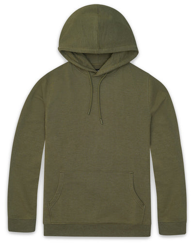 Pullover Hoodie (Classic Pocket) - Non-Branded-Back-Olive Green-Front