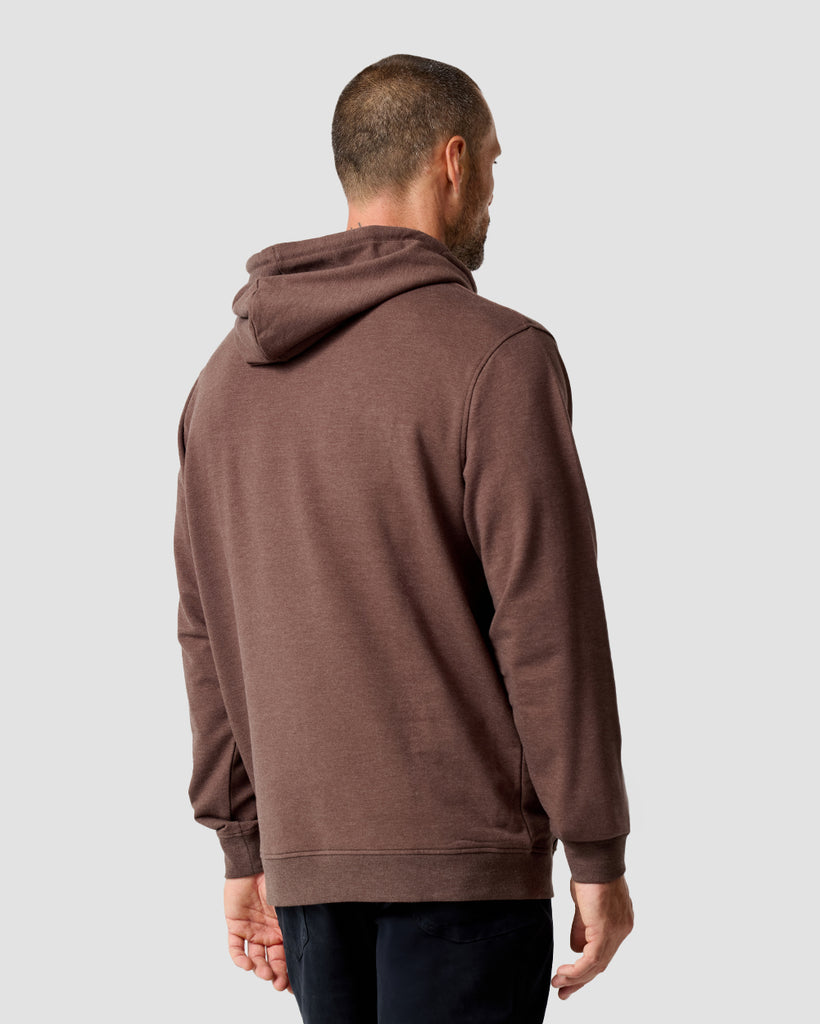 Pullover Hoodie (Classic Pocket) - Non-Branded-Brown-Regular-Back--Zac---L